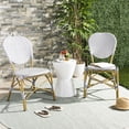thumbnail image 2 of Safavieh Lisbeth Outdoor Striped Side Chair, Set of 2 - Grey/White, 2 of 11