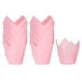 thumbnail image 1 of Vaso de papel Unique Bargains 100 Unidades para hornear cupcakes estilo tulipán Desechables Color rosa, 1 of 6
