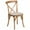 Oak, variant on Flash Furniture HERCULES Series Stackable Oak Wood Cross Back Chair with Cushion