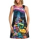 thumbnail image 1 of Fotbe Colorful Mushroom Vestido de Verano sin Mangas para Mujer – Vestido Midi Línea A, Estilo Camiseta Floral, Vestido Playero Casual y Fluido, 1 of 7