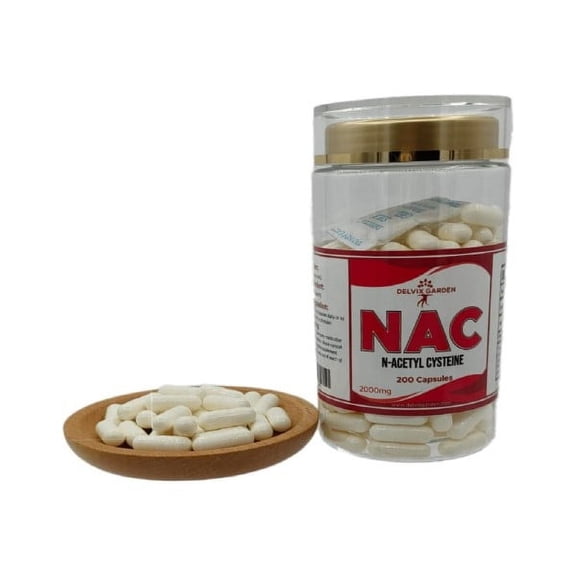 NAC N-Acetyl Cysteine Supplement – 200 Capsules for Antioxidant, Lung Support & Immune Defense