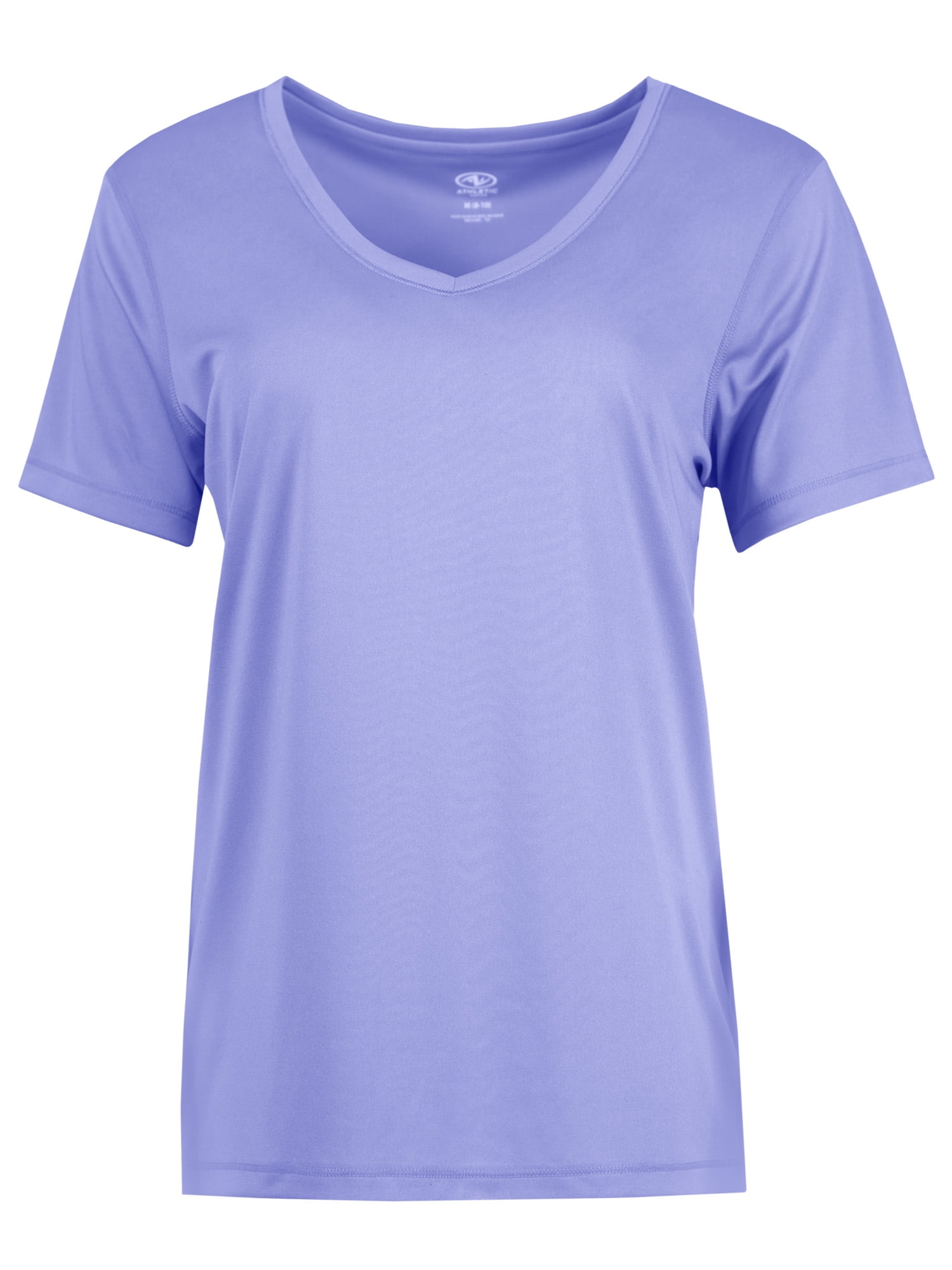 Athletic Works Women's and Women's Plus Core Active Short Sleeve V-Neck T-Shirt, Sizes XS-4X