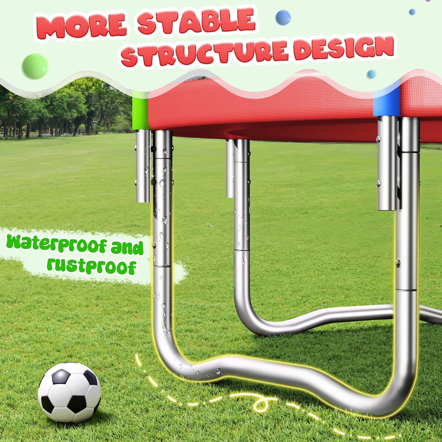 Outdoor Trampolines 8ft 10ft 12ft 14ft 15ft,Exercise Trampolines with Enclosure Net and Ladder,Recreational Anti-Rust Trampolines for Kids and Adults