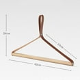 thumbnail image 3 of Household Wood Pants Hangers Smooth Natural Finish Clothes Hangers for Hanging Shirts T-Shirts Blouses, 3 of 3