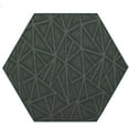 thumbnail image 1 of Indoor Outdoor custom size area rugs made in USA pattern Geometrical comes in Ten colors and Nine shapes rectangular,round,square,runners,oval,hexagon,octagon,half round - Green, 8' Hexagon Area Rugs, 1 of 1