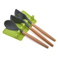 thumbnail image 5 of Silicone Kitchen Utensil Rest, Spoon Rest, Jumbo Spatula, Ladle, Fork, Non-Slip Holder, Heat Resistant, Cooking Utensils, Silicone (Grey, L), 5 of 5