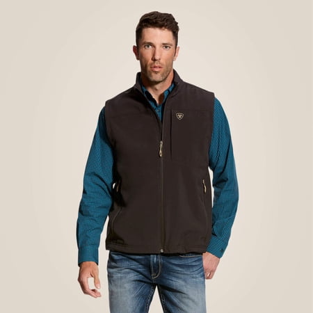 ARIAT 10023336: Men's Vernon 2.0 Softshell Vest, Coffee Bean