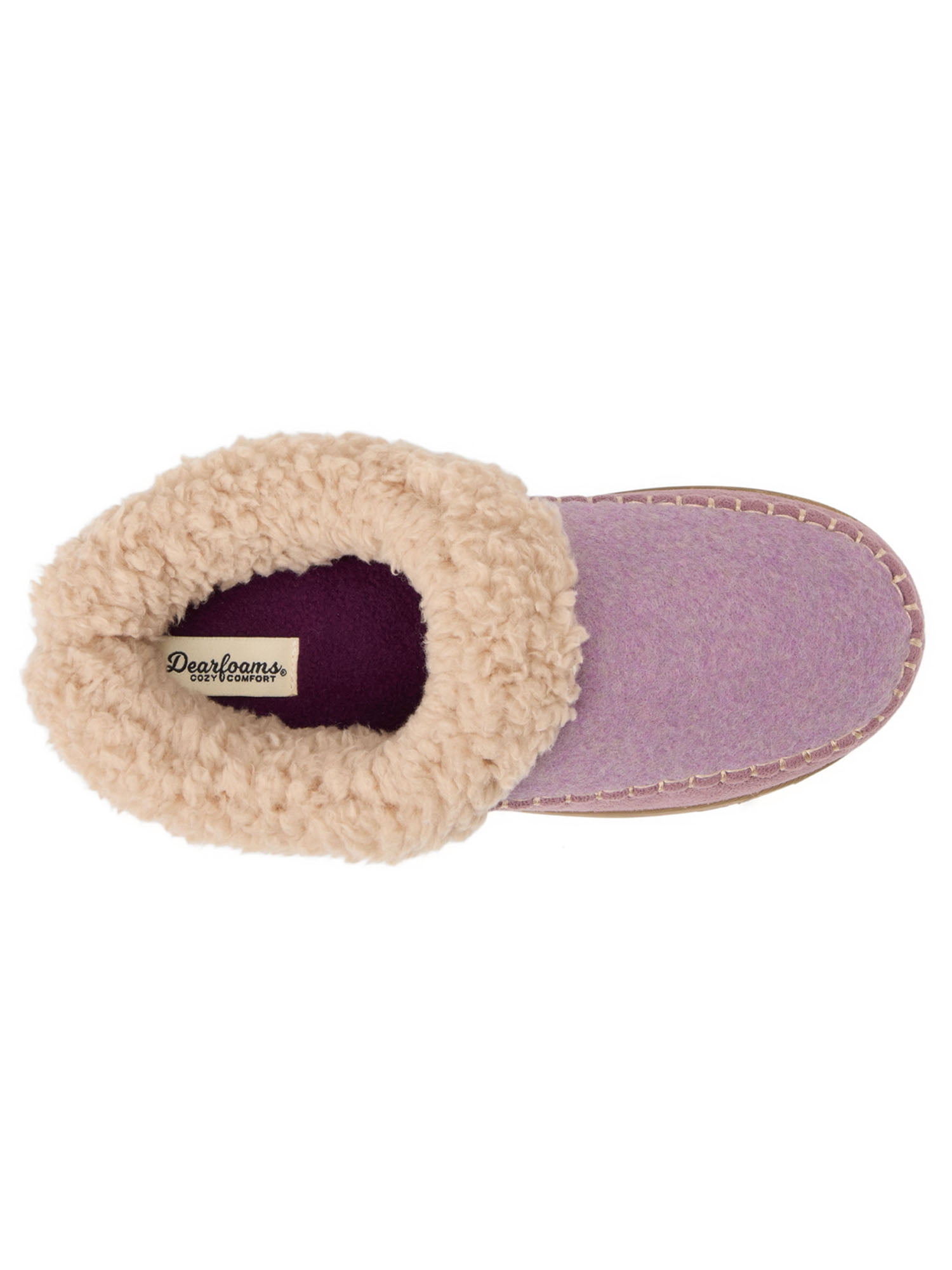 Dearfoams Cozy Comfort Women's Moc Toe Clog Slippers