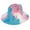 Light/Pink, variant on Top Headwear Fashion Tie Dye Wide Brim Felt Fedora Panama Hat - Blue/Green