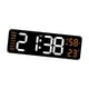 thumbnail image 4 of Reloj despertador digital con pantalla LED y función de memoria, 12/24 h, temperatura, humedad y semana. Naranja, 4 of 9