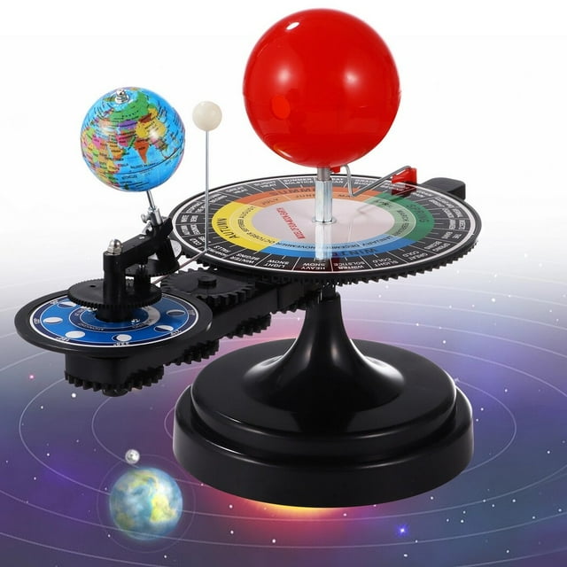 Solar System Model Kit, Sun Earth Moon Orbital Model, Educational Planetarium Model, Scientific Experiment Kit, Orrery Teaching Model with Light, Astronomy Gift for Teens, Students
