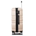 thumbnail image 3 of 3PCS Expandable ABS Hardshell Suitcase Luggage Sets with TSA Lock,20"/24"/28" Champagne, 3 of 5