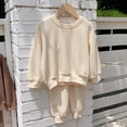 thumbnail image 1 of Cowsor Kids Lounge Set Long Sleeve Neck and Long Pants Two Piece Soft Sleepwear Outfits, 1 of 4
