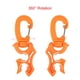 thumbnail image 5 of Clip de Manguera de Buceo ANGGREK Soporte de Manguera BCD Doble Resistente Giratorio Negro, 5 of 7