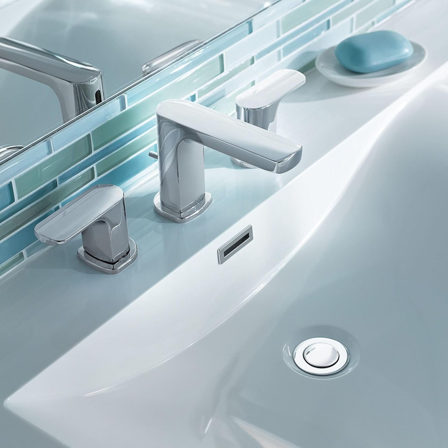 Moen Rizon Chrome Two-Handle Bathroom Faucet