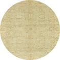 thumbnail image 1 of Ahgly Company Indoor Round Abstract Brown Gold Abstract Area Rugs, 7' Round, 1 of 6