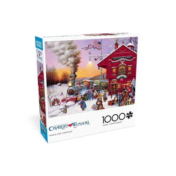 Buffalo Games - Charles Wysocki - Whistle Stop Christmas - 1000 Piece Jigsaw Puzzle