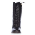 thumbnail image 2 of Womens Franco Sarto Saratoga Lace Up Mid Calf Boots - Black, 2 of 6