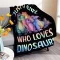 thumbnail image 4 of Yibo Dinosaur Alphabet Blanket Flannel Soft and Comfortable Anti-static Bed Sofa Blanket, 4 of 9