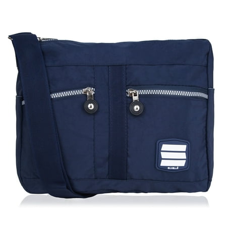 Suvelle Lightweight Lunch Travel Everyday Crossbody Bag Multi Pocket Shoulder Handbag