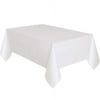 Way to Celebrate Plastic Tablecovers, White, 2 Count
