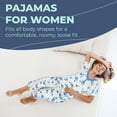 thumbnail image 2 of JEFFRICO Pajamas For Women Capri Set Sleepwear Soft Pajamas Short Sleeve Pajama Sleepshirt With Capri Pants, 2 of 7