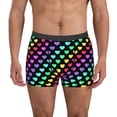 thumbnail image 1 of Fotbe Rainbow Hearts Calzoncillos Tipo Boxer con Bolsa de Soporte Total para Hombre, X-Temp Fresco, Transpirable y de Secado Rápido-Medium, 1 of 5
