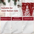 thumbnail image 7 of Valances for Windows Christmas Tree Rod Pocket Cafe Window Treatments Valance Curtains for Kitchen Bathroom Laundry Basement Windows 54"x18", 7 of 7