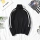 thumbnail image 4 of Suéteres de punto negros para hombres, suéteres de rayas, ropa de cuello alto para hombre, cuello alto, ropa roja, venta de cigarrillos abrigados, diversión clásica S, 4 of 5
