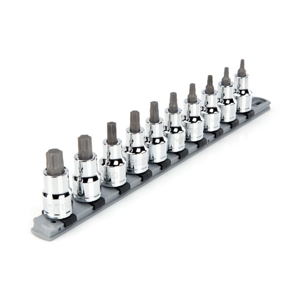TEKTON 1/2 Inch Drive Torx Bit Socket Set, 10Piece (T20T60