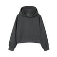 thumbnail image 5 of BLVB Womens Cute Cropped Hoodies Long Sleeve Sweatshirts Fall Fashion Outfits Winter Pullover Clothes, 5 of 7