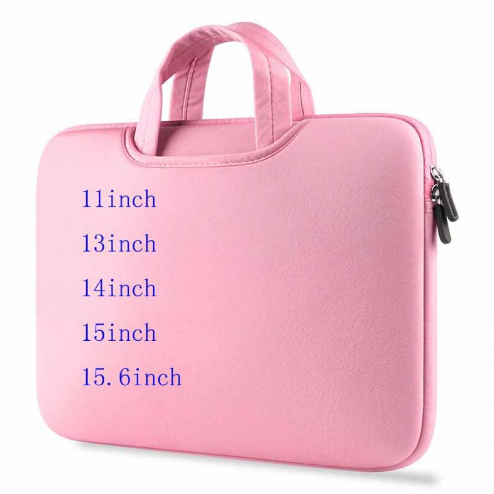 Prettyui 11/13/14/15 / 15.6 inch Laptop Sleeve Case Handle Water Resistant Notebook Tablet Protective Skin Cover Briefcase Carrying Bag,Pink - image 2 of 4