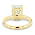 thumbnail image 6 of ESTE ORIGIN 5 Ct Radiant Lab-Grown Diamond Hidden Halo Pavé Ring in 10K Yellow Gold for Women, 6 of 8