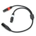 thumbnail image 4 of Xlr Cable Xlr Male To Dual Xlr Female Cord Dual 3-pin Female Cord Xlr Y-splitter Cable Stage & Studio Cables JORIND 5Pin XLR Male To Dual 3Pin XLR Female Cable 1.6 Feet, 4 of 8