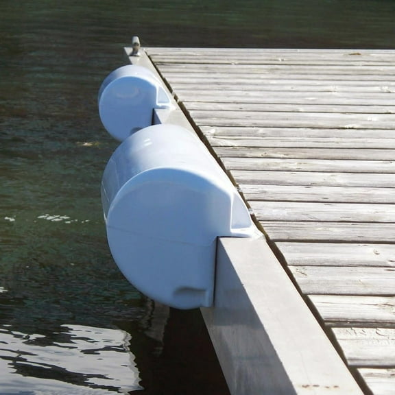 Dockmate Dockside Straight Bumper, 23" L x 7-7/8"H - White