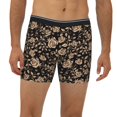 thumbnail image 2 of Men'S Boxer Briefs, Roses_Aa Soft And Breathable Mens Underwear Boxer Briefs With Widen Waist, 2 of 2