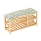 thumbnail image 2 of Banco de almacenamiento de zapatos en miniatura a escala 1/12 con cojín, modelo de simulación de juego, muebles para dormitorio, adornos para el hogar, 2 of 9