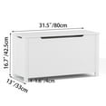 thumbnail image 2 of Kids Wooden Toy Box Storage with Safety Hinged Lid,31.5" x 13" x 16.7", 2 of 6