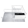 thumbnail image 2 of Dish Holder, Stainless Steel Strong Bearing Capacity  Rust  Storage Rack, With Draining Plate for Storing Dishes Kitchen, 2 of 8