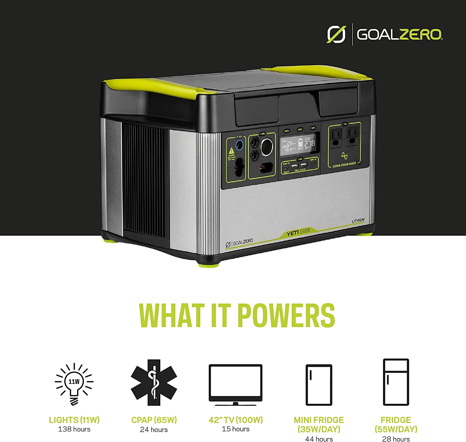 GoalZero Batterie Yeti 1500X lithium