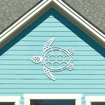 Outdoor Sea Turtle Sign, Weatherproof PVC, Coastal Home Decor, Tropical Decorating, Beach House Nautical Sign, 3 Foot