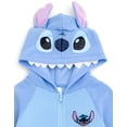 thumbnail image 4 of Sudadera con capucha Disney Lilo & Stitch French Terry con cremallera azul 7-8 niñas, 4 of 5