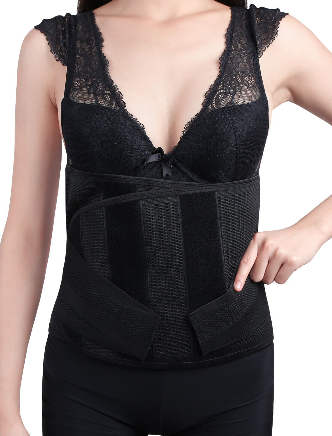 Unique Bargains Elastic Postpartum Belly Abdominal Shaping Belt Cincher Shapewear M