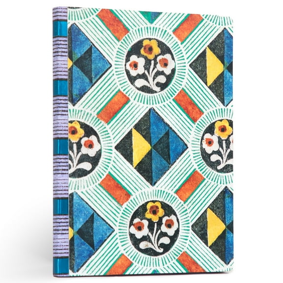 eeBoo Piece & Love: Saxton's Pattern Gilded Journal - Hardcover Adult Diary Book, Journaling & Sketching, 112 Dotted & Lined Pgs, 81lb Acid-Free Paper