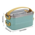 thumbnail image 7 of BSJJY 1 or 2 Tiers of Bento Box, Stainless Steel Insulated Lunch Box, Stainless Steel Bento Box, Japanese Leakproof Lunch Box1pcClearance, 7 of 7