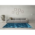 thumbnail image 3 of Ahgly Company Indoor Rectangle Oriental Light Blue Modern Area Rugs, 7' x 10', 3 of 4