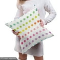 thumbnail image 4 of Ambesonne Polka Dots Fabric by the Yard Upholstery, Modern Rainbow Circles, 2 Yards, Multicolor, 4 of 4