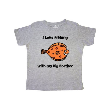 

Inktastic Fishing with Big Brother Gift Toddler Boy or Toddler Girl T-Shirt