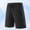(Casual 74)Black, variant on Mens Big & Tall Shorts Fashion Breeches Summer Casual Solid-color Sports Running Ice-silk Pocket Drawstring Short Pants Plus Size