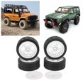 thumbnail image 4 of Rc Wheel Tires Rc Flat Wheel Rc Tyre 4PCS 1/10 RC Wheel Tires With Hub Fin Plastics Rubber RC Flat Wheel For Car Upgrade Parts, 4 of 8